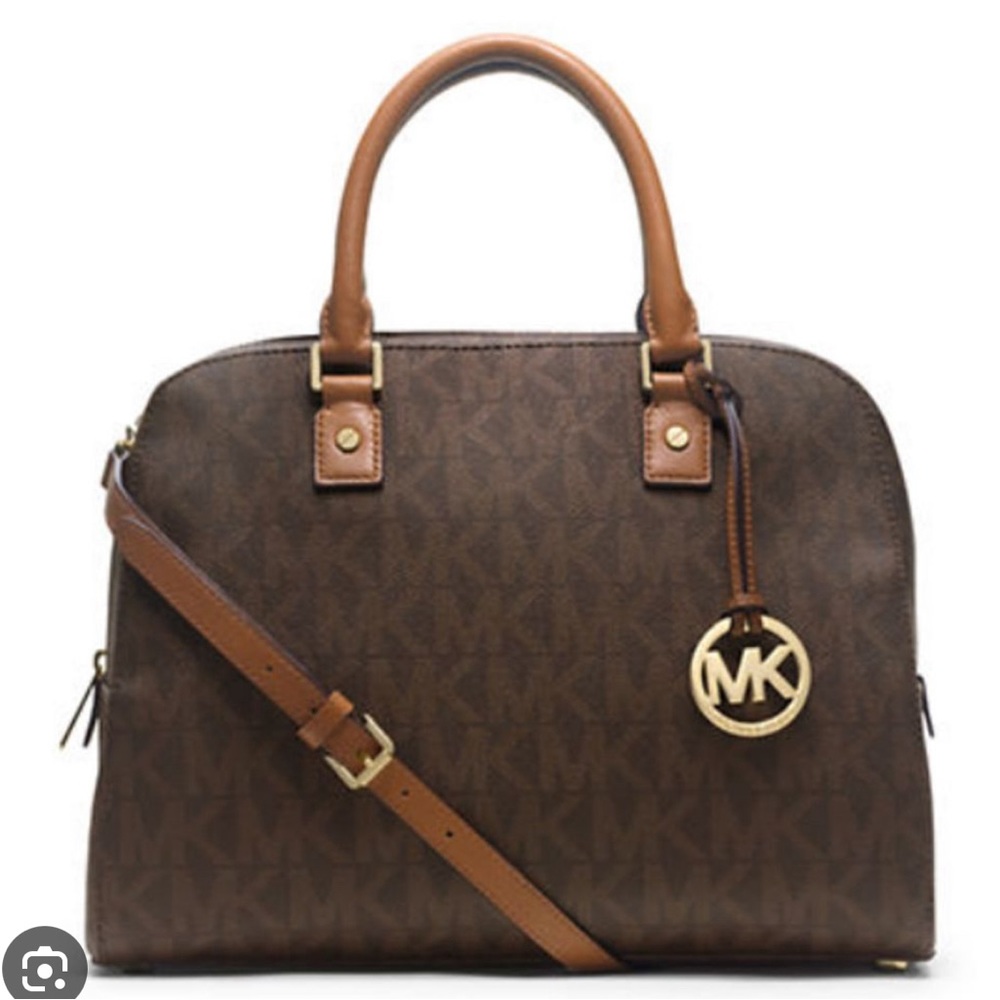 Michael Michael Kors Jet Set Travel Signature Large Womens Satchel
